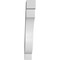 Ekena Millwork 3-in. W x 16-in. D x 22-in. H Copenhagen Architectural Grade PVC Knee Brace BRCP03X16X22CHG - alternate 4